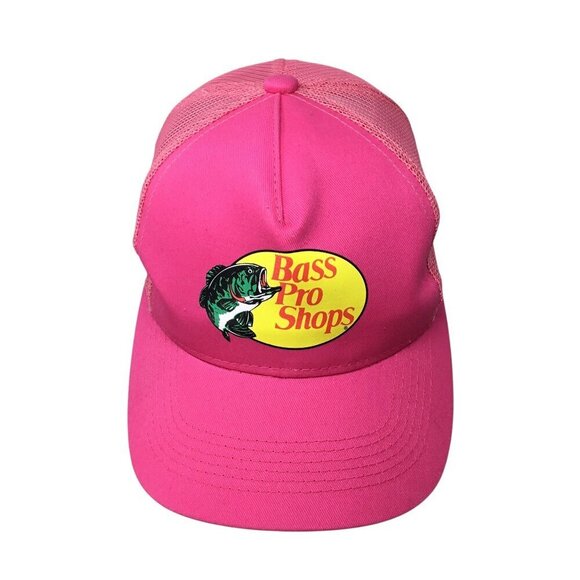 Bass Pro Shops Pink Youth Girls Hat Baseball Cap NWOT Mesh Snapback Adjustable - Picture 2 of 8